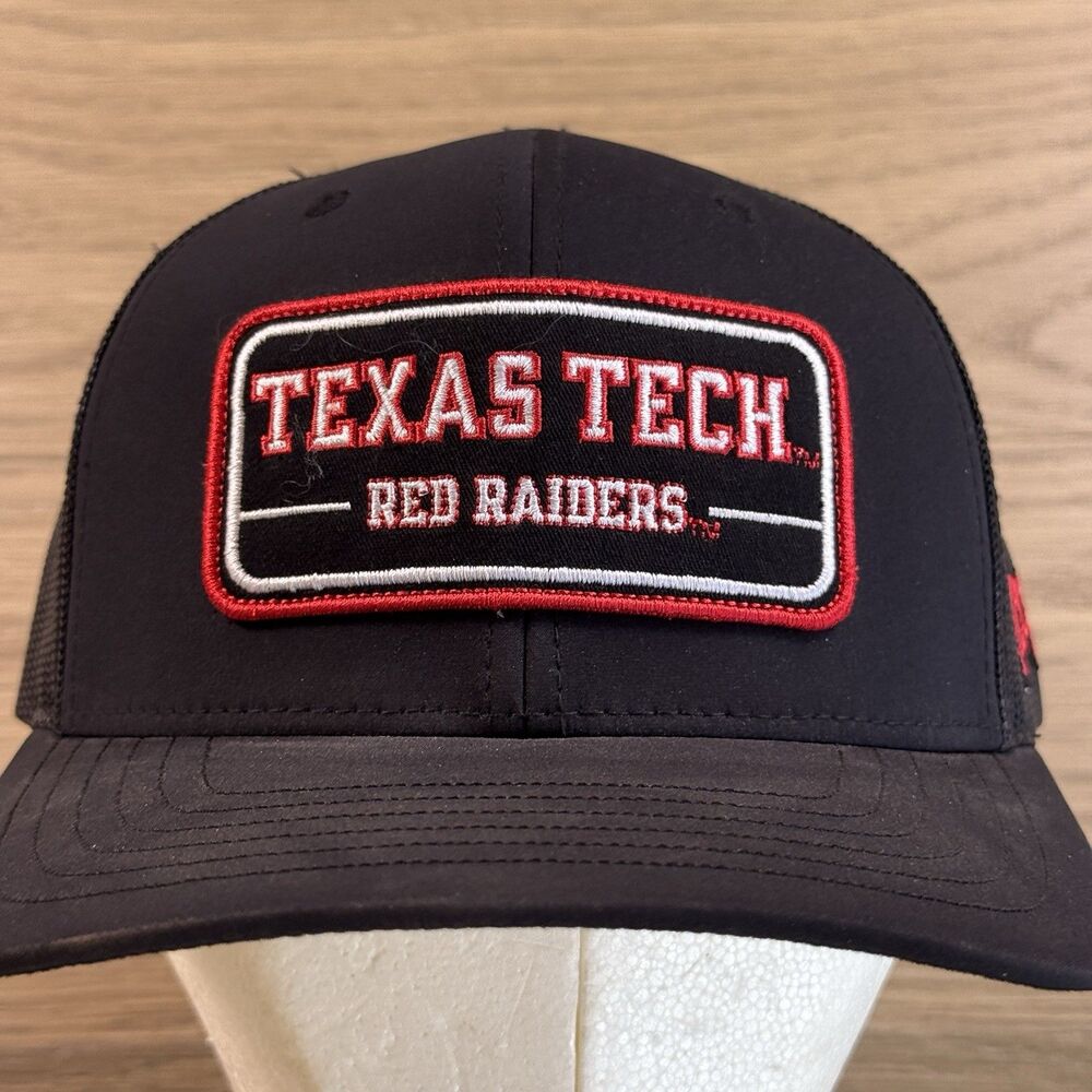 Texas Tech x Hooey Hat Trucker Snapback Odessa Fabric Vintage Red Raiders Logo